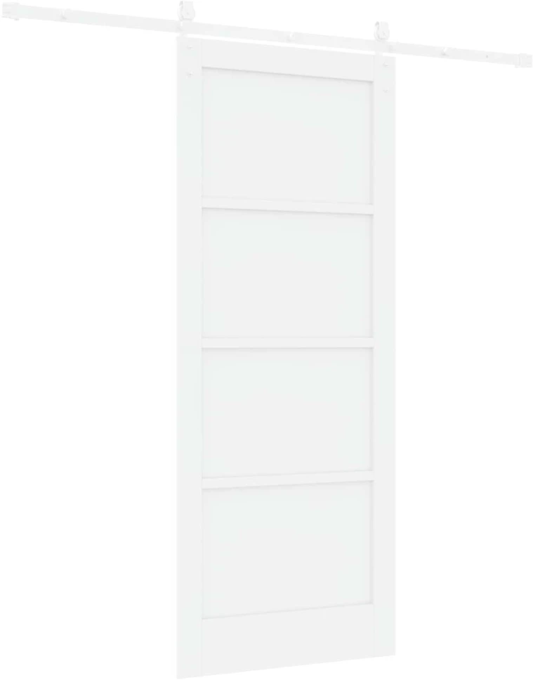 Slankios durys ORKDAL 83 x 202 cm Pušies medienos masyvas Balta
