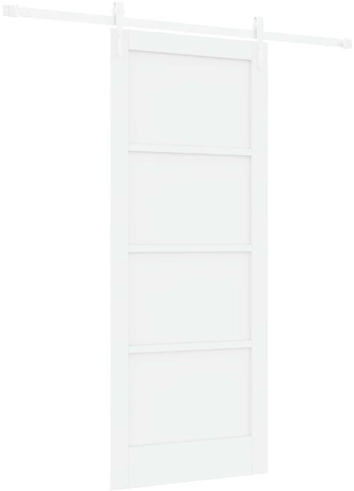 Slankios durys ORKDAL 83 x 202 cm Pušies medienos masyvas Balta