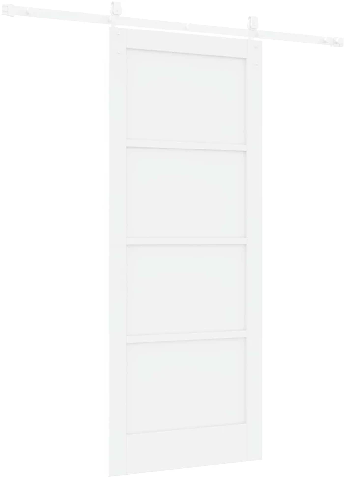 Slankios durys ORKDAL 83 x 202 cm Pušies medienos masyvas Balta