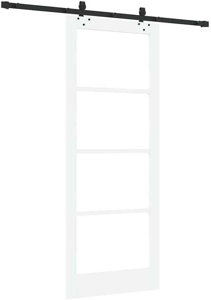 Slankios durys ORKDAL 83 x 211 cm Balta ir juoda