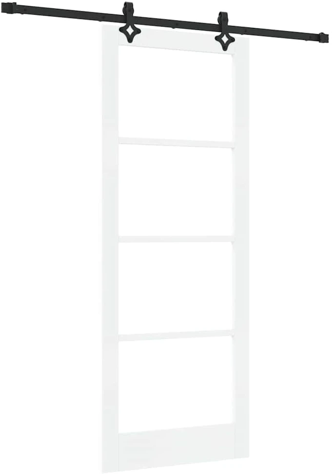 Slankios durys ORKDAL 83 x 211 cm Balta ir juoda