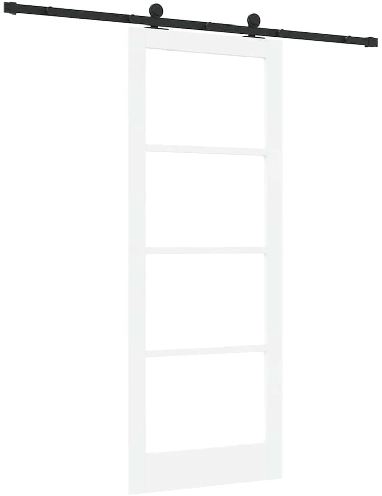 Slankios durys ORKDAL 83 x 211 cm Balta ir juoda