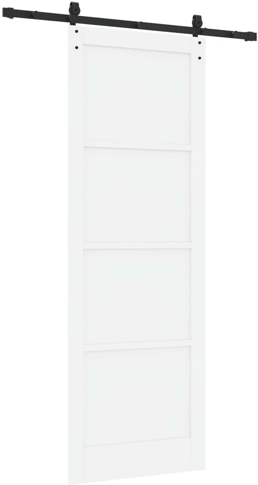 Slankios durys ORKDAL 83 x 232 cm Pušies medienos masyvas Balta
