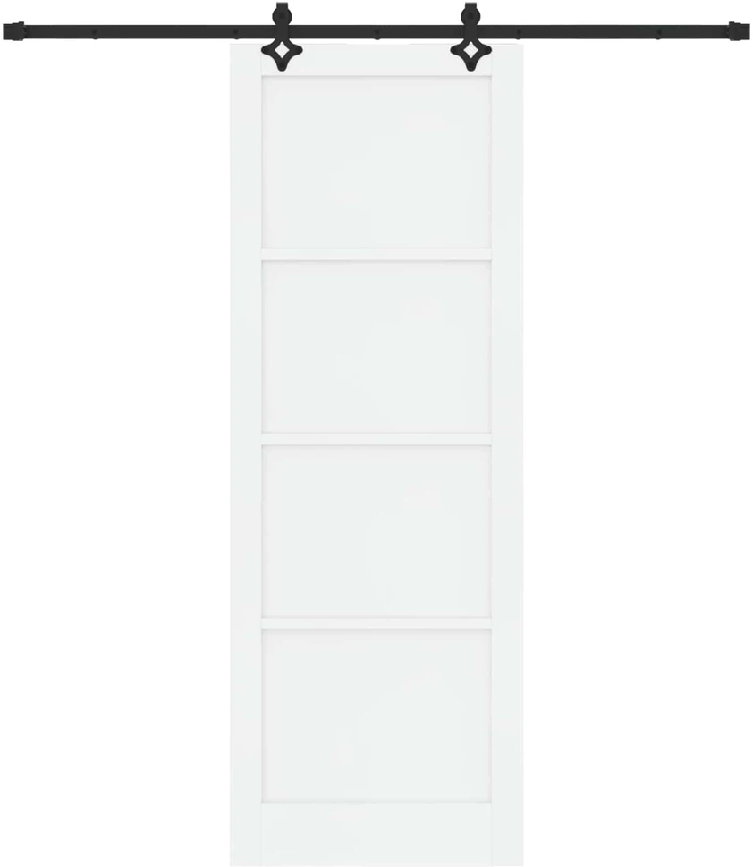 Slankios durys ORKDAL 83 x 232 cm Pušies medienos masyvas Balta