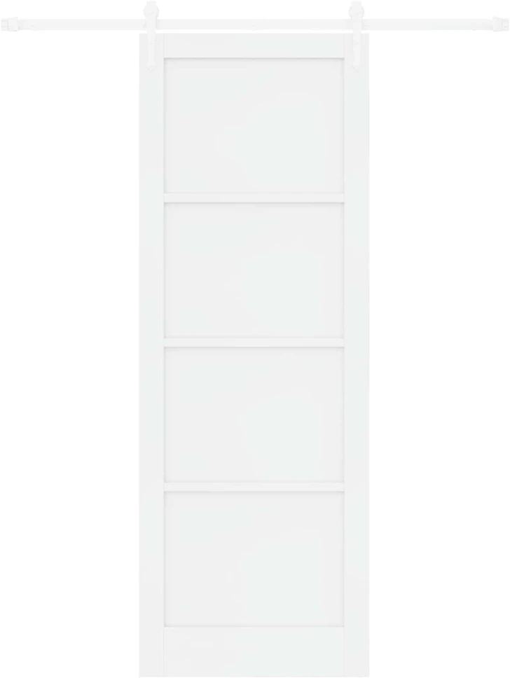 Slankios durys ORKDAL 83 x 232 cm Pušies medienos masyvas Balta