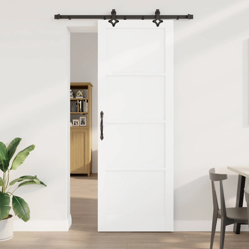 Slankios durys ORKDAL 83 x 232 cm Pušies medienos masyvas Balta
