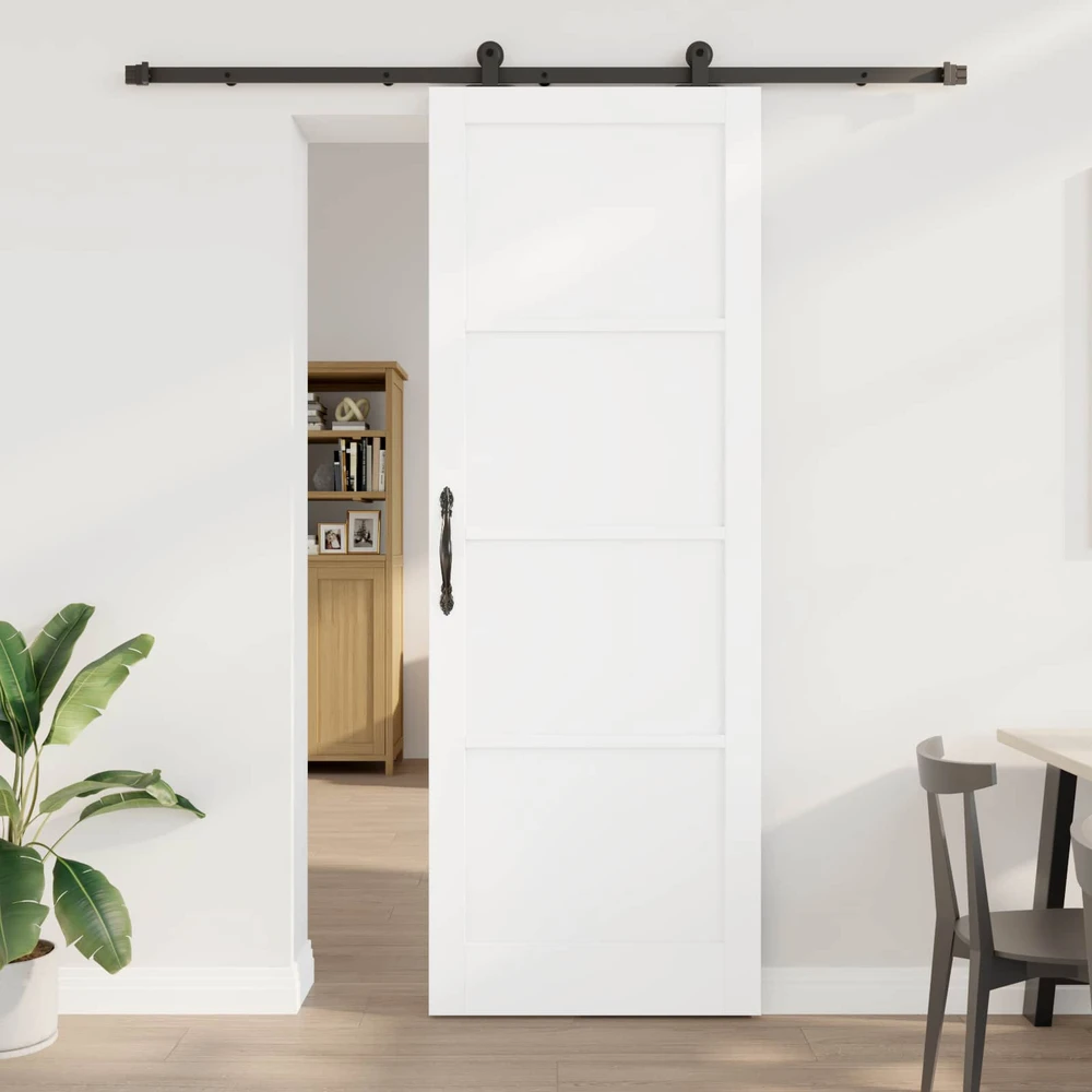 Slankios durys ORKDAL 83 x 232 cm Pušies medienos masyvas Balta