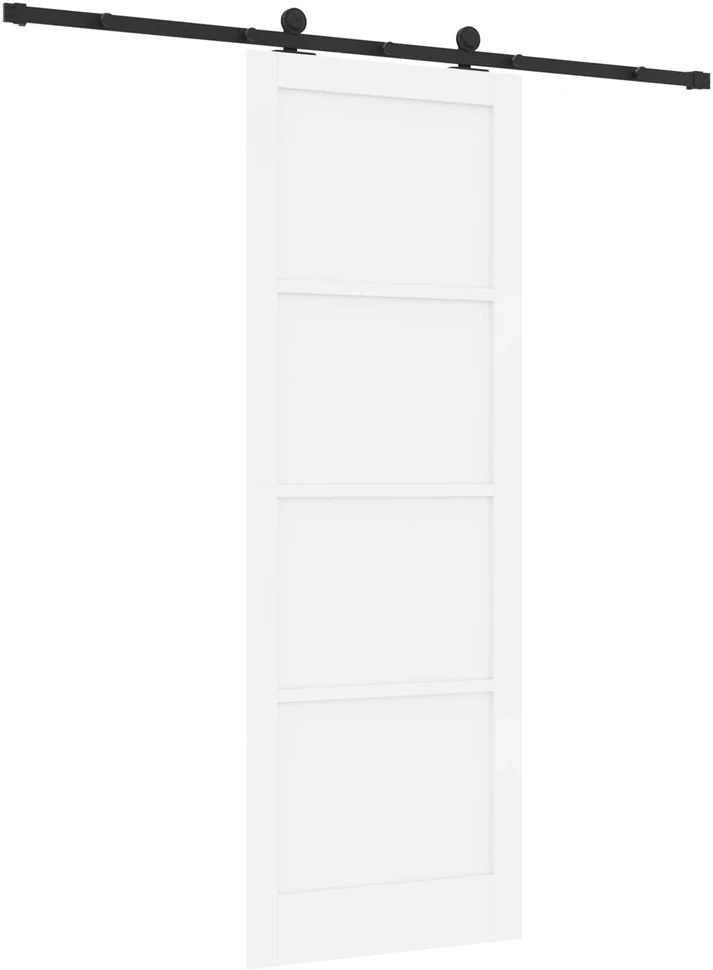Slankios durys ORKDAL 83 x 232 cm Pušies medienos masyvas Balta