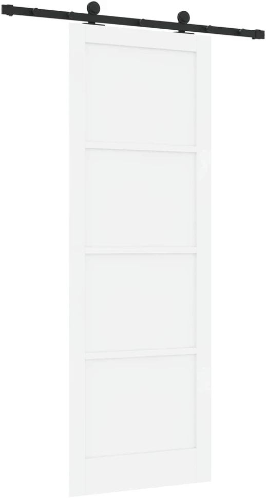 Slankios durys ORKDAL 83 x 232 cm Pušies medienos masyvas Balta