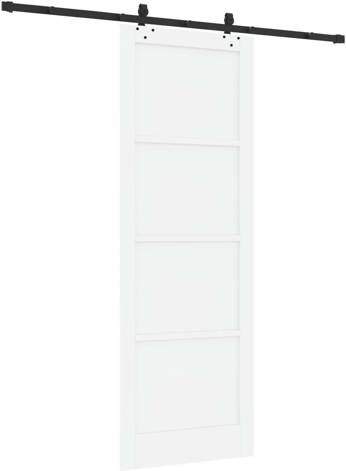 Slankios durys ORKDAL 83 x 232 cm Pušies medienos masyvas Balta