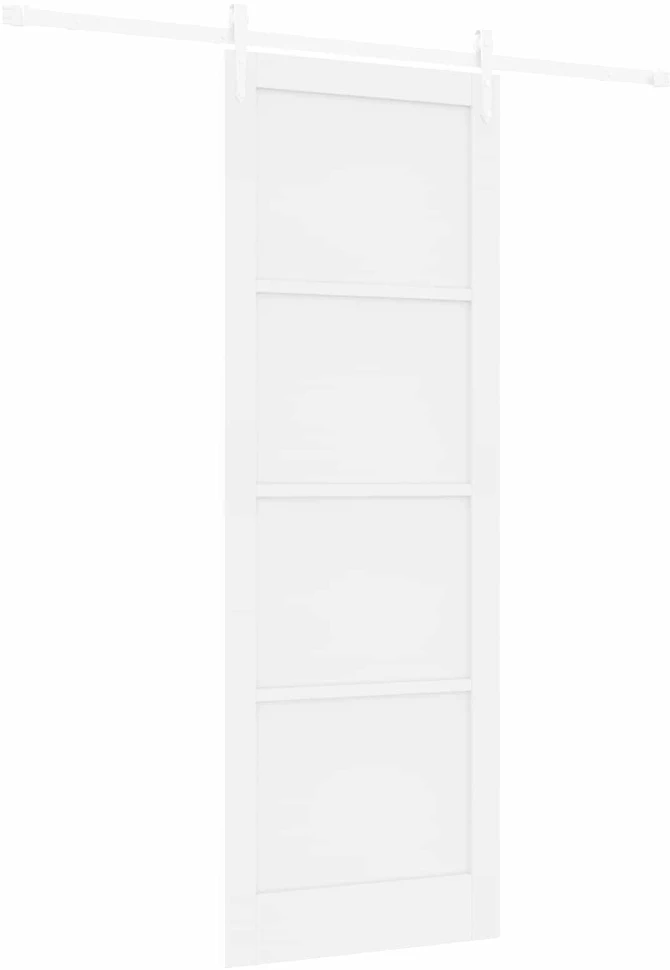 Slankios durys ORKDAL 83 x 232 cm Pušies medienos masyvas Balta
