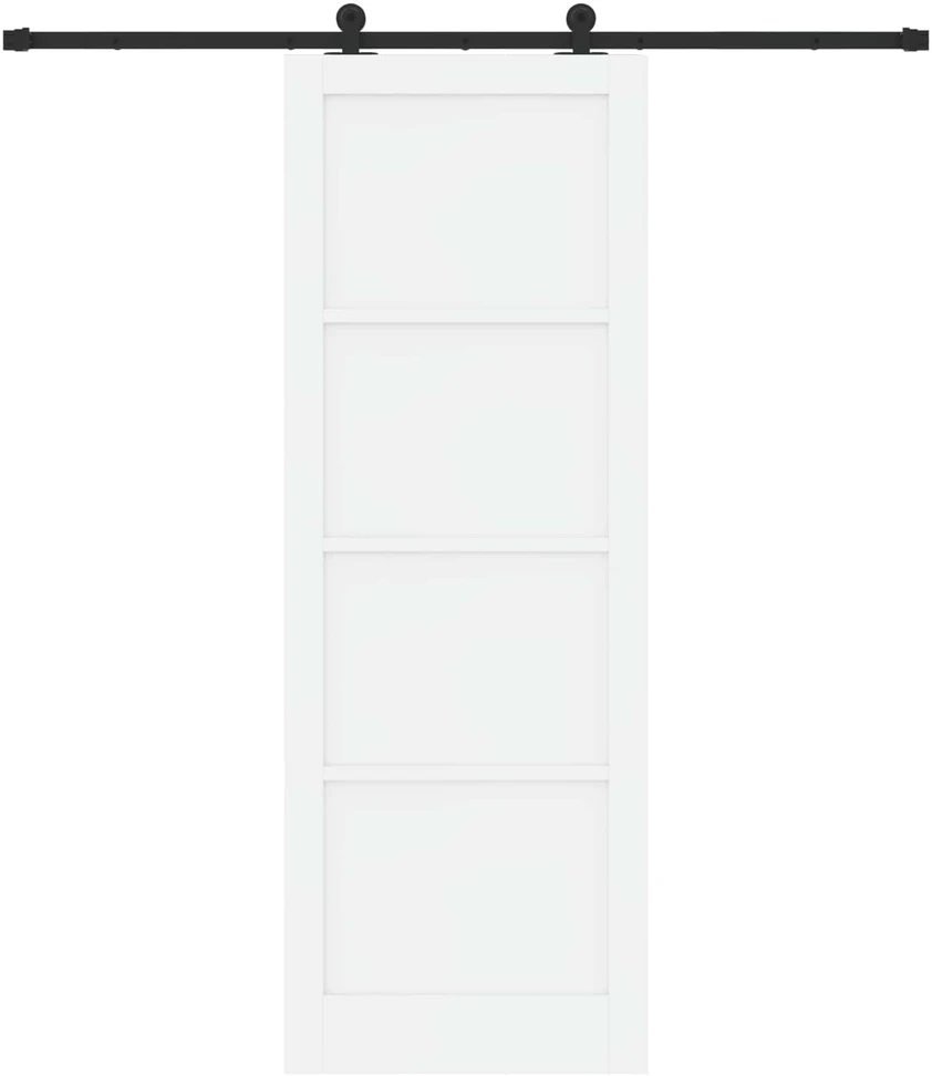 Slankios durys ORKDAL 83 x 232 cm Pušies medienos masyvas Balta