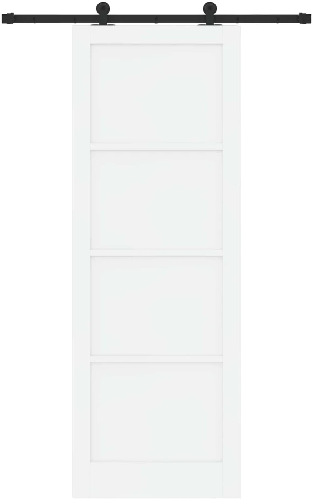 Slankios durys ORKDAL 83 x 232 cm Pušies medienos masyvas Balta
