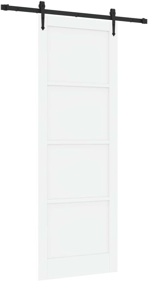 Slankios durys ORKDAL 83 x 232 cm Pušies medienos masyvas Balta