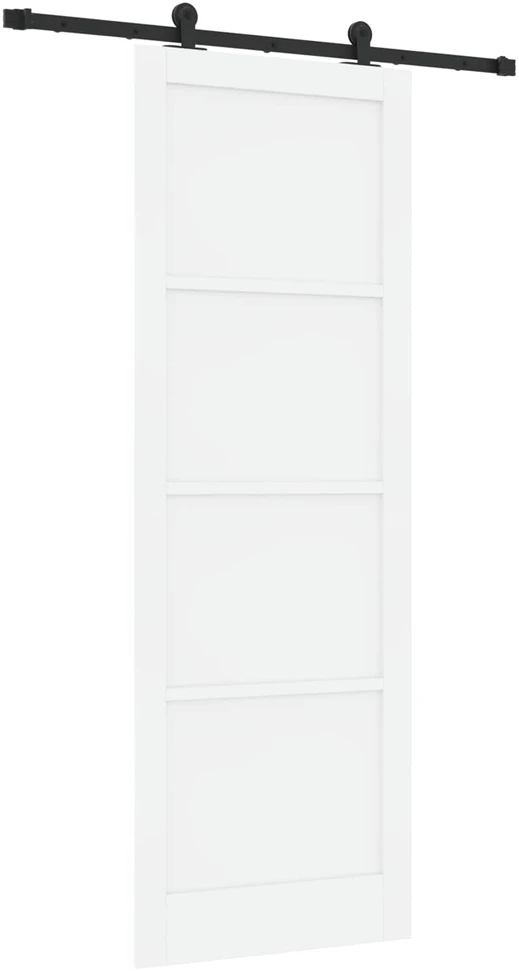 Slankios durys ORKDAL 83 x 232 cm Pušies medienos masyvas Balta