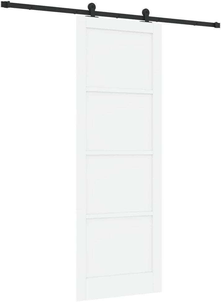 Slankios durys ORKDAL 83 x 232 cm Pušies medienos masyvas Balta