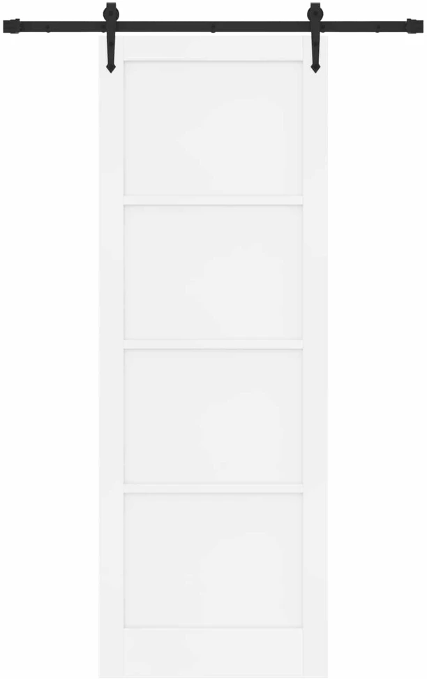 Slankios durys ORKDAL 83 x 232 cm Pušies medienos masyvas Balta