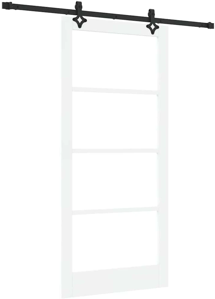 Slankios durys ORKDAL 93 x 202 cm Balta ir juoda