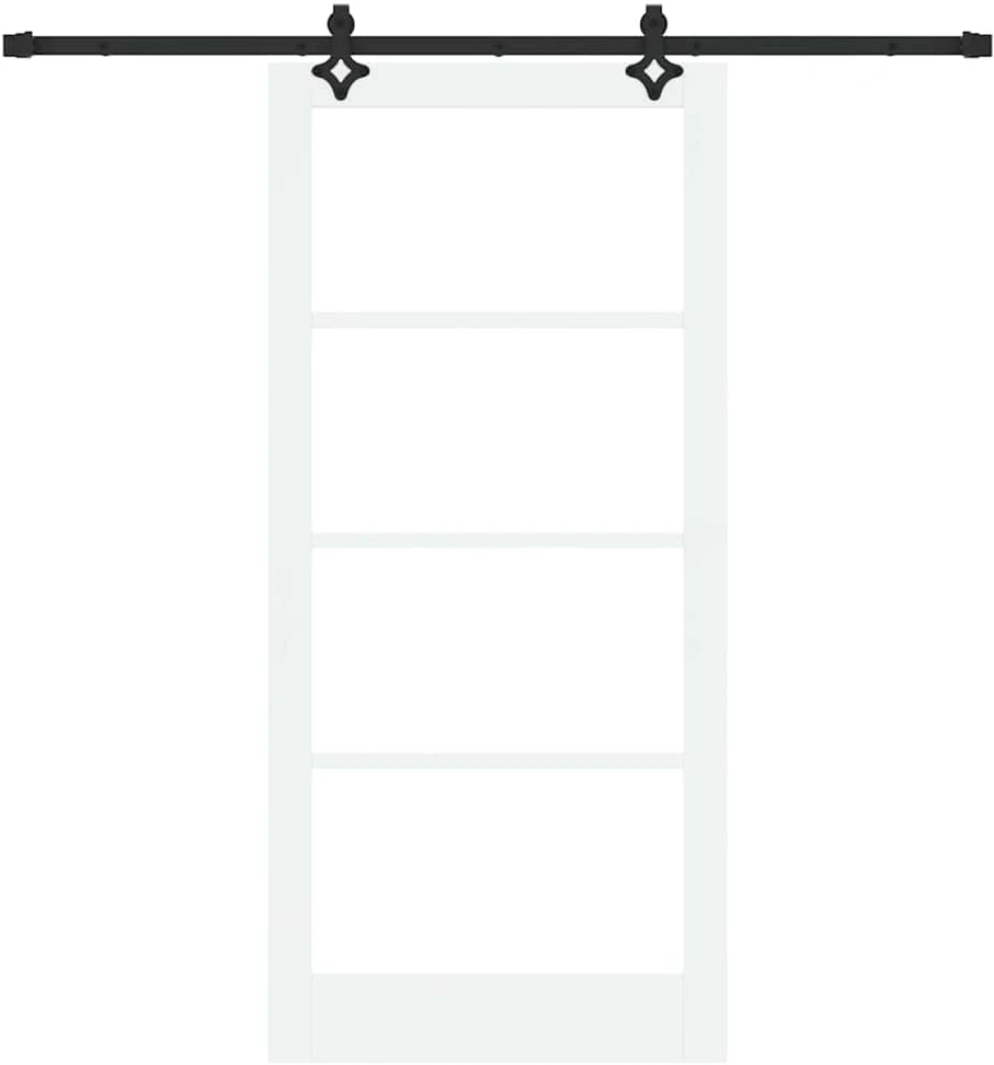 Slankios durys ORKDAL 93 x 202 cm Balta ir juoda