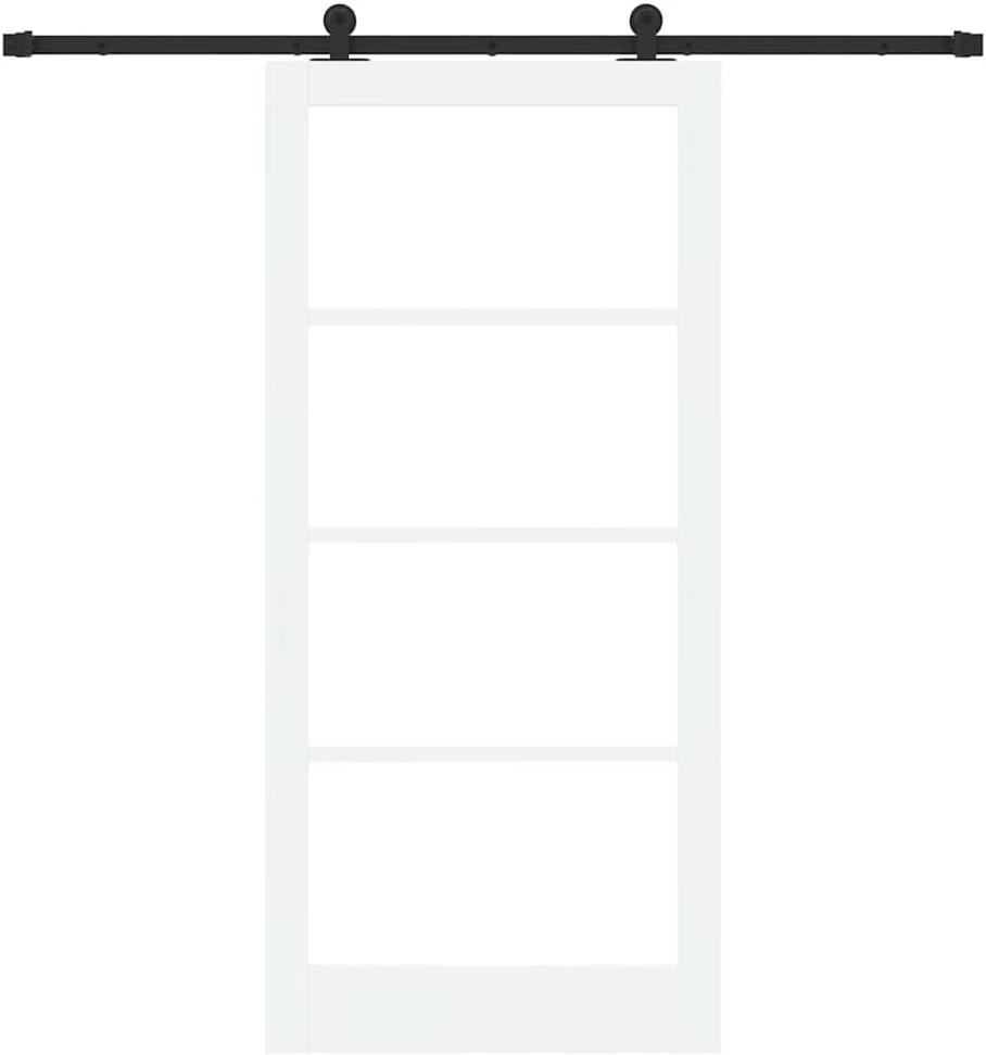Slankios durys ORKDAL 93 x 202 cm Balta ir juoda