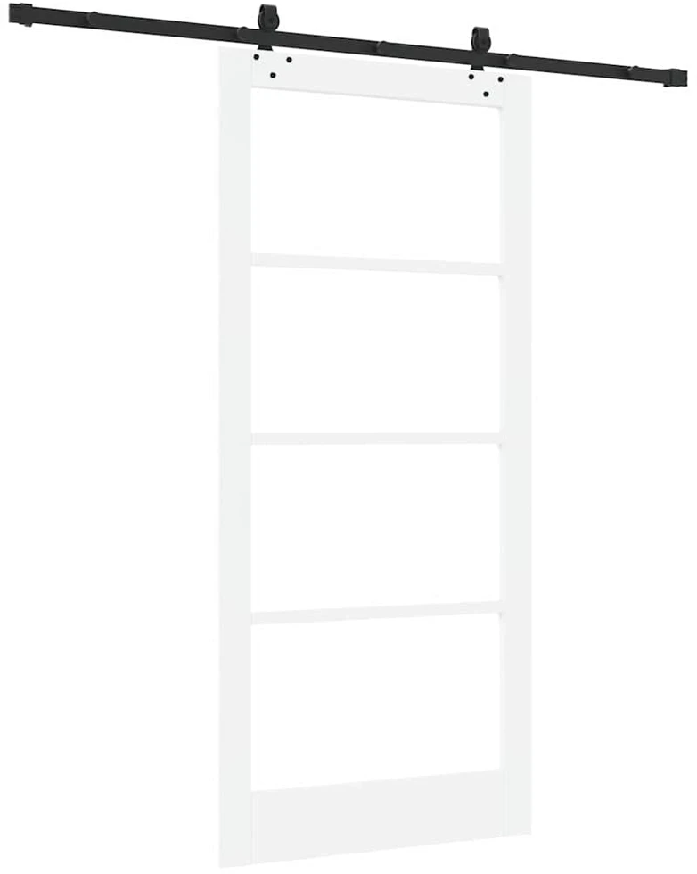 Slankios durys ORKDAL 93 x 202 cm Balta ir juoda