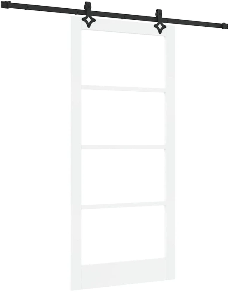 Slankios durys ORKDAL 93 x 202 cm Balta ir juoda