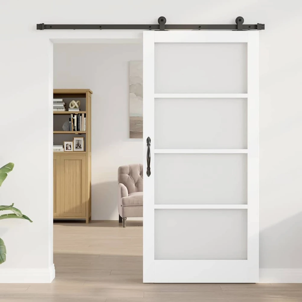 Slankios durys ORKDAL 93 x 202 cm Balta ir juoda