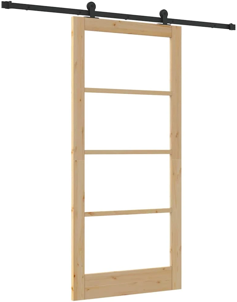 Slankios durys ORKDAL 93 x 202 cm Natūrali ir juoda