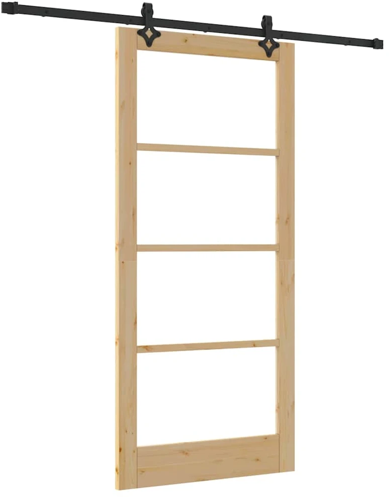 Slankios durys ORKDAL 93 x 202 cm Natūrali ir juoda