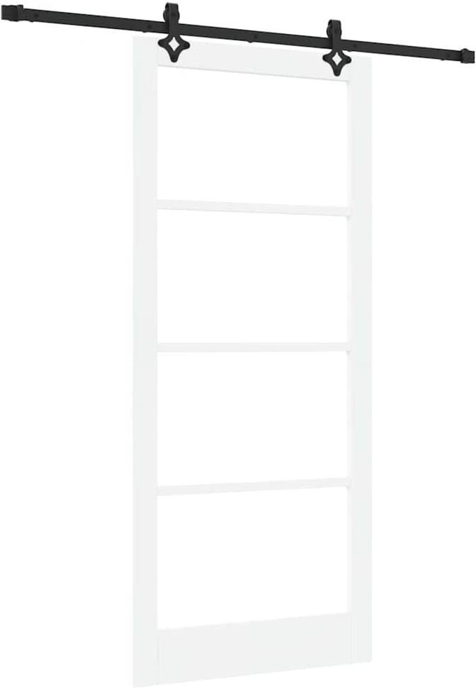 Slankios durys ORKDAL 93 x 211 cm Balta ir juoda