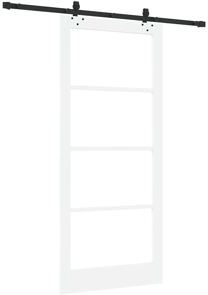 Slankios durys ORKDAL 93 x 211 cm Balta ir juoda