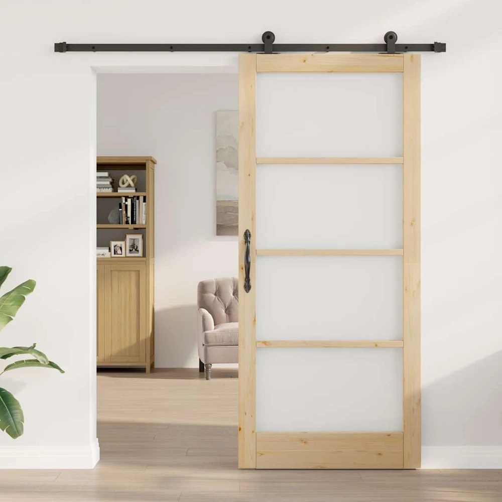 Slankios durys ORKDAL 93 x 211 cm Natūrali ir juoda