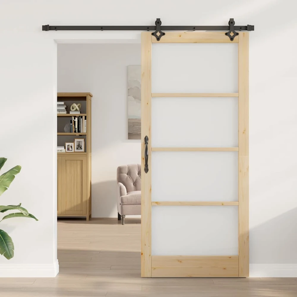 Slankios durys ORKDAL 93 x 211 cm Natūrali ir juoda