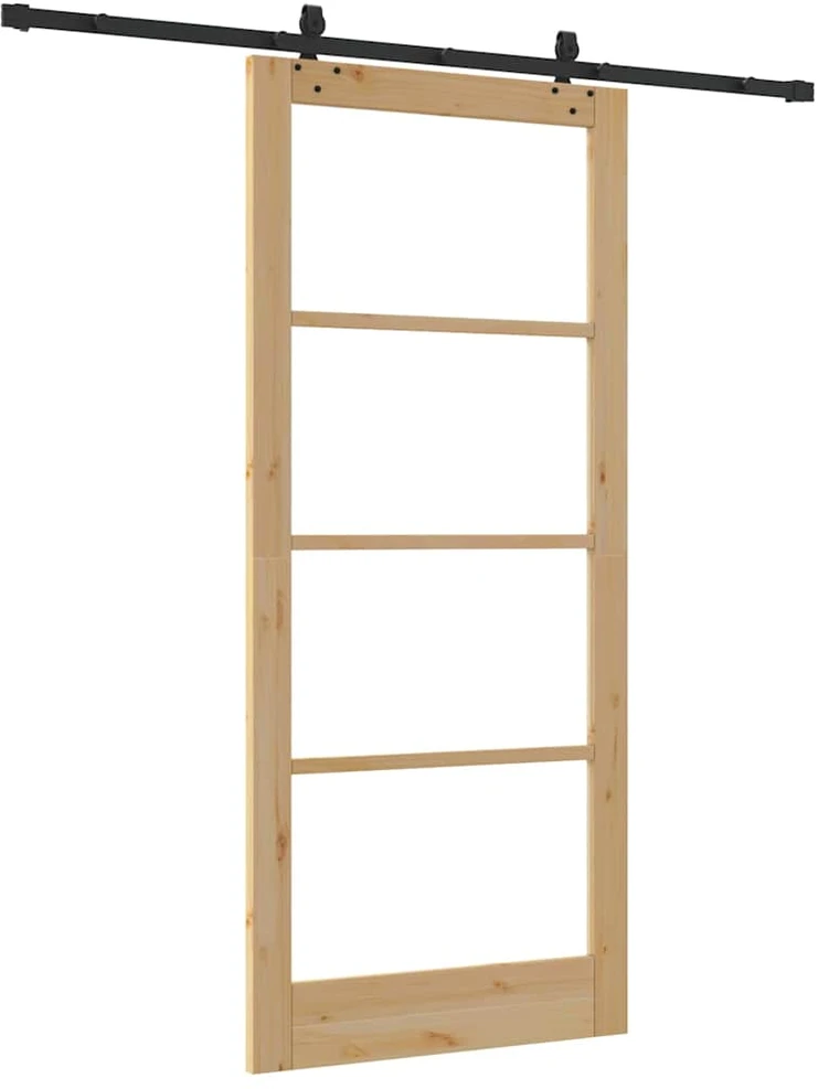 Slankios durys ORKDAL 93 x 211 cm Natūrali ir juoda