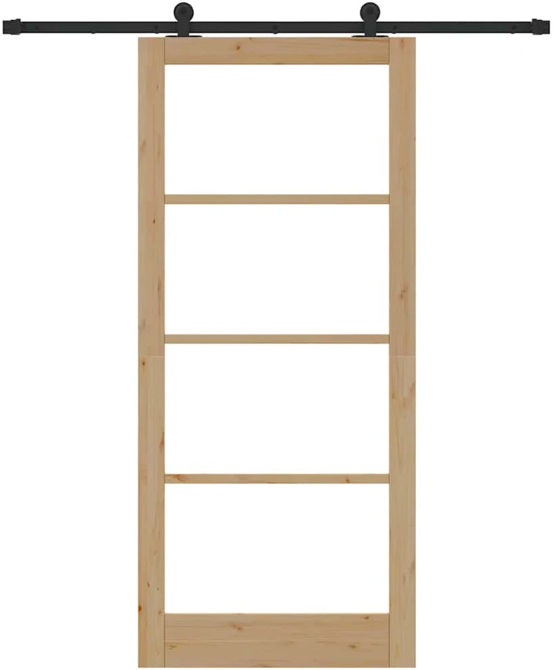 Slankios durys ORKDAL 93 x 211 cm Natūrali ir juoda
