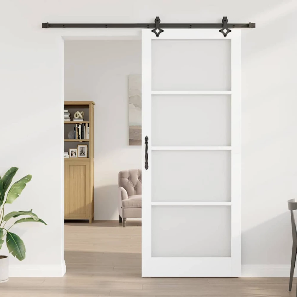 Slankios durys ORKDAL 93 x 232 cm Balta ir juoda