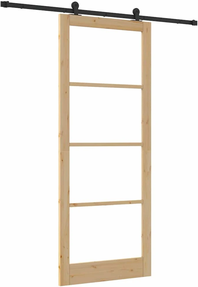 Slankios durys ORKDAL 93 x 232 cm Natūrali ir juoda