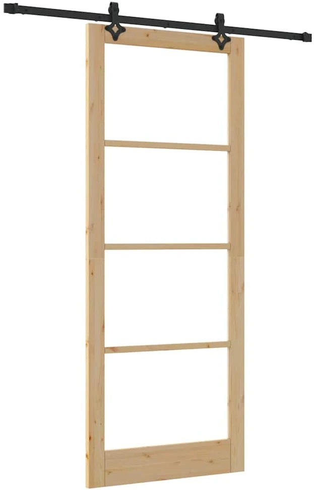 Slankios durys ORKDAL 93 x 232 cm Natūrali ir juoda