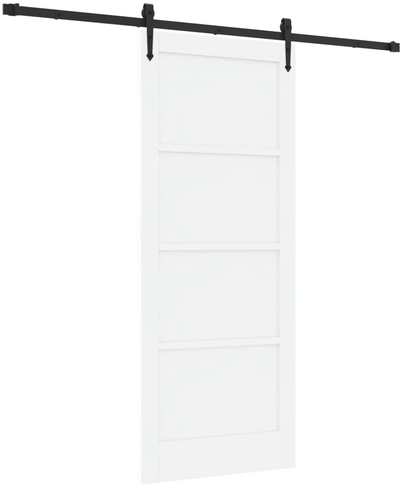 Slankios durys ORKDAL 83 x 202 cm Pušies medienos masyvas Balta