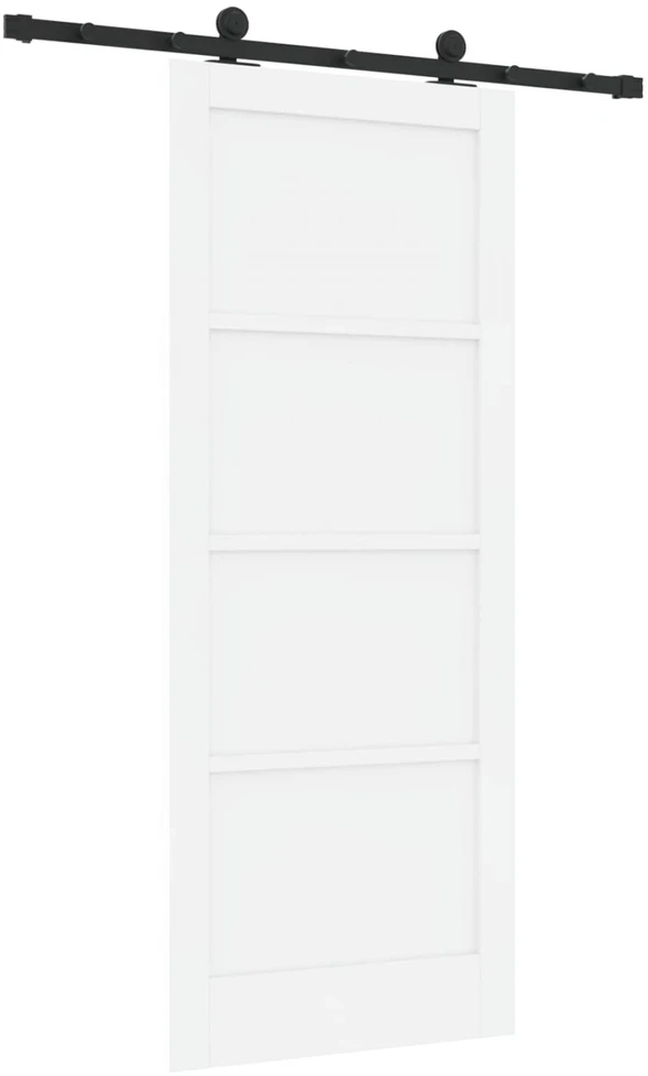 Slankios durys ORKDAL 83 x 202 cm Pušies medienos masyvas Balta
