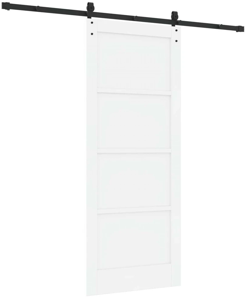 Slankios durys ORKDAL 83 x 202 cm Pušies medienos masyvas Balta
