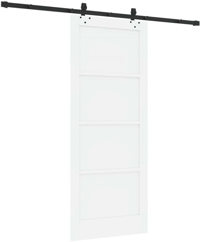 Slankios durys ORKDAL 83 x 202 cm Pušies medienos masyvas Balta
