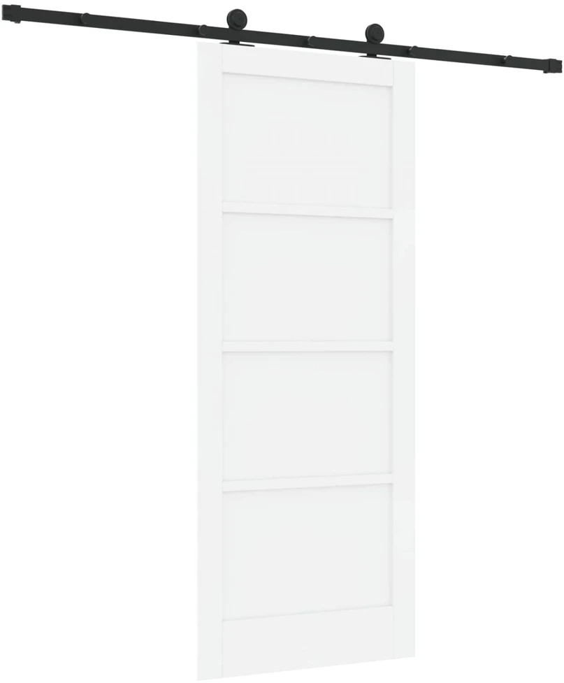 Slankios durys ORKDAL 83 x 202 cm Pušies medienos masyvas Balta