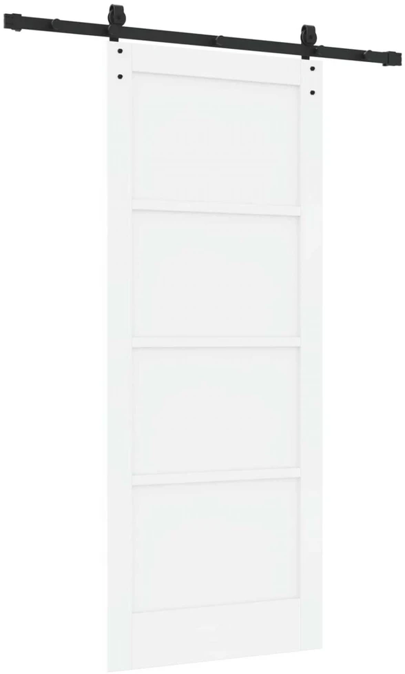 Slankios durys ORKDAL 83 x 202 cm Pušies medienos masyvas Balta