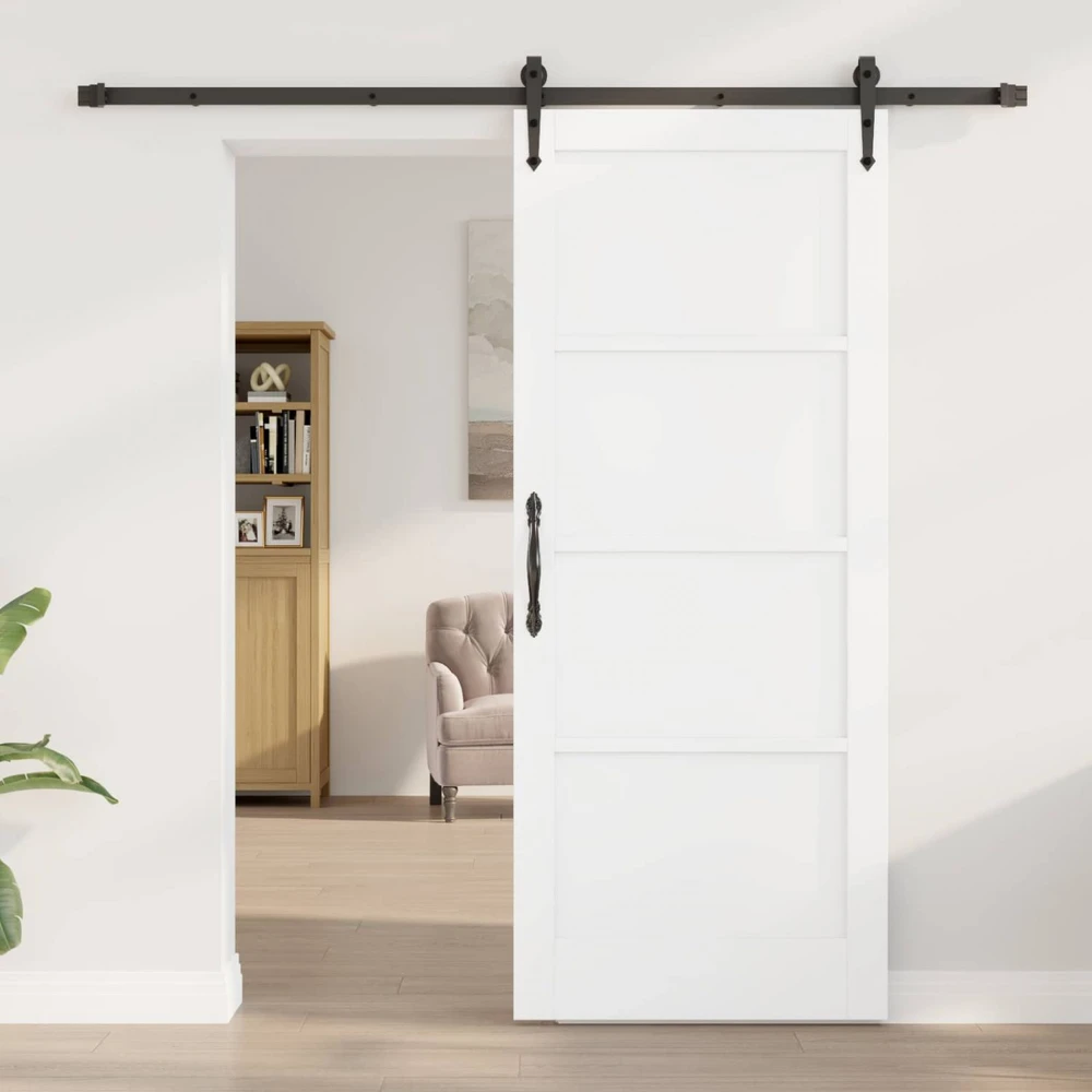 Slankios durys ORKDAL 83 x 202 cm Pušies medienos masyvas Balta