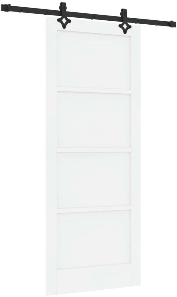 Slankios durys ORKDAL 83 x 202 cm Pušies medienos masyvas Balta