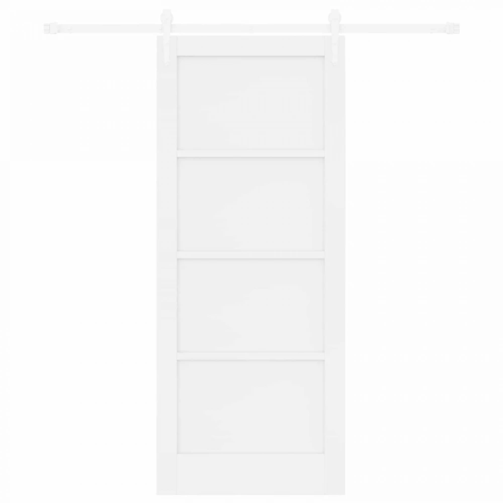 Slankios durys ORKDAL 83 x 202 cm Pušies medienos masyvas Balta