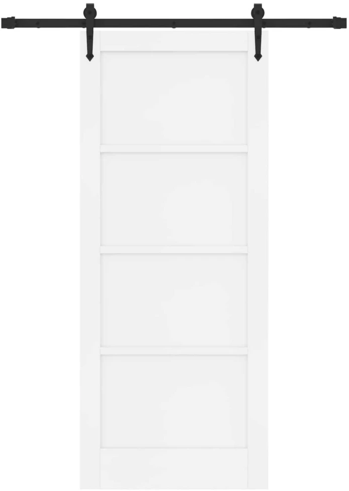 Slankios durys ORKDAL 83 x 202 cm Pušies medienos masyvas Balta