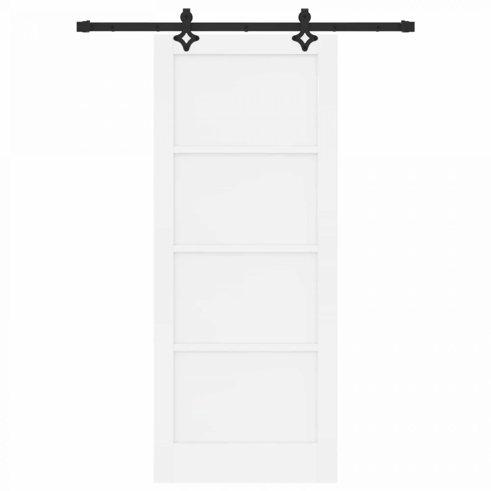 Slankios durys ORKDAL 83 x 202 cm Pušies medienos masyvas Balta
