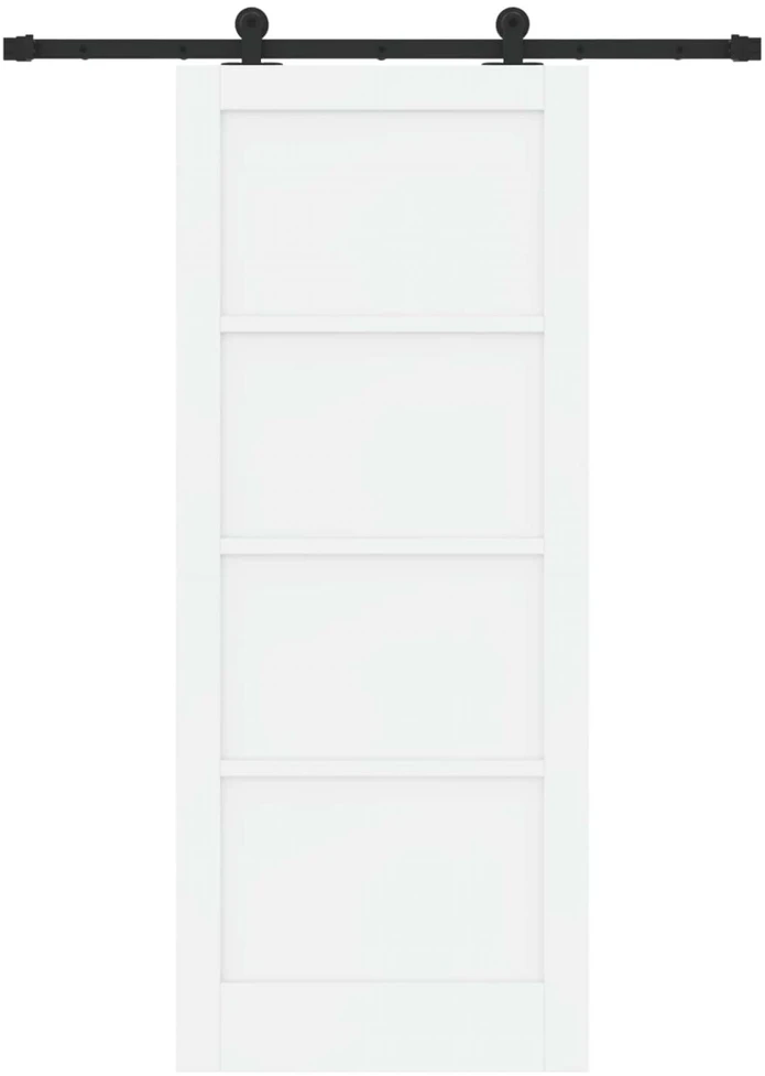 Slankios durys ORKDAL 83 x 202 cm Pušies medienos masyvas Balta